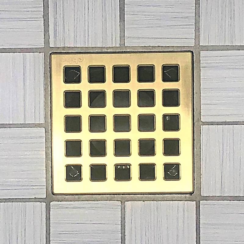 Ebbe America E4803-BG QUADRA - Brushed Gold - Unique Drain Cover