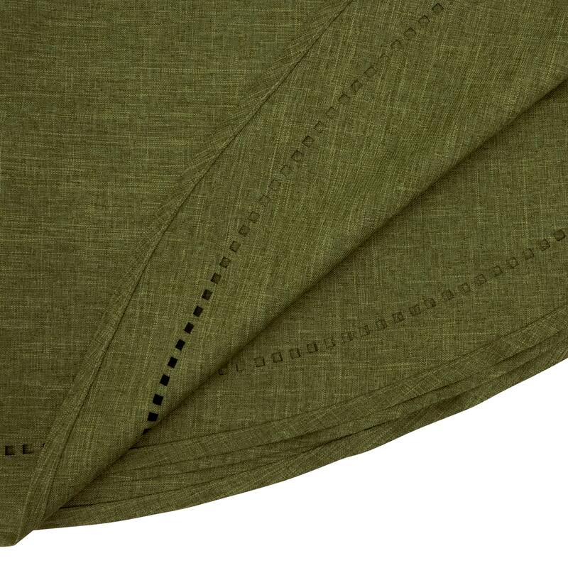 Solid Textured Tablecloth with Clean Drape, Minimal Decorative Edge, and Versatile Styling for Dining and Entertaining