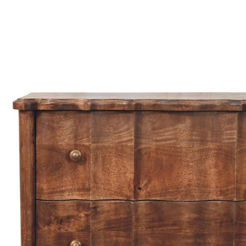 Artisan Furniture Solid Wood Camille Chest, 3-Drawers, Brown