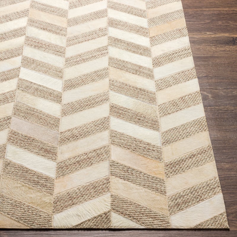 Artistic Weavers Arcangelo Modern Hair-on-hide Leather Area Rug