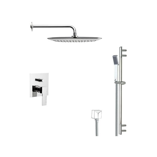 Nameeks SFR7056 Remer 2.5 GPM Multi Function Rain Shower with Handshower, Slide Bar and Rough In - Chrome