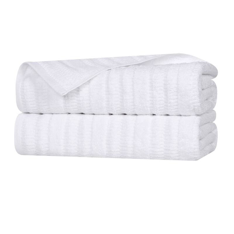 Superior Mika Smart Twist Viscose Cotton Blend Bath Sheets, Set of 2
