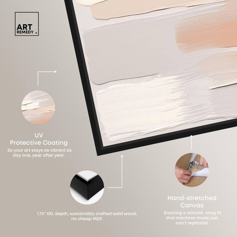 Roseate Cream Tones I Canvas by Art Remedy