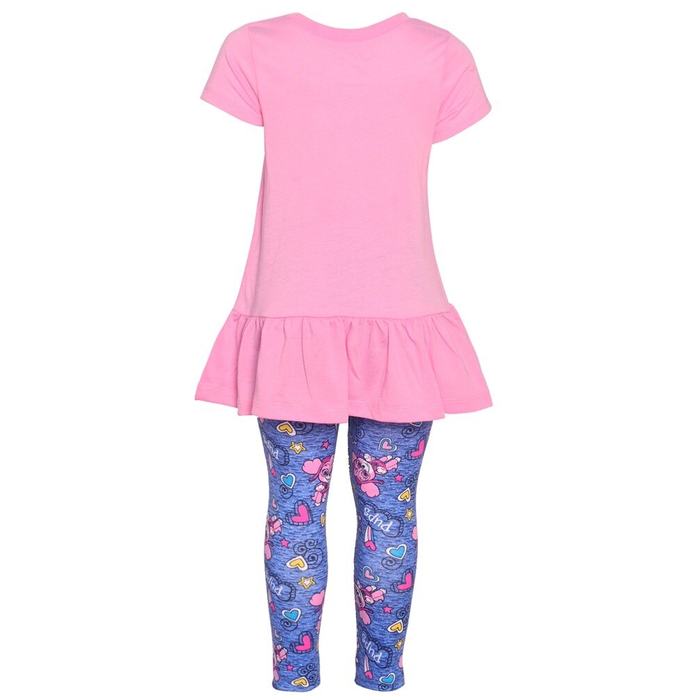 Pink 4T Paw Patrol Little Girls Toddler Three-Piece Short Set