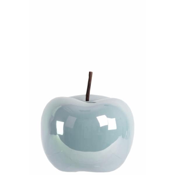 Amazingly Crafted Apple Figurine- Small- Blue- Benzara