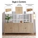 preview thumbnail 4 of 17, NPD Furniture Hansville Sideboard 4 Doors with 2 Inner Drawers