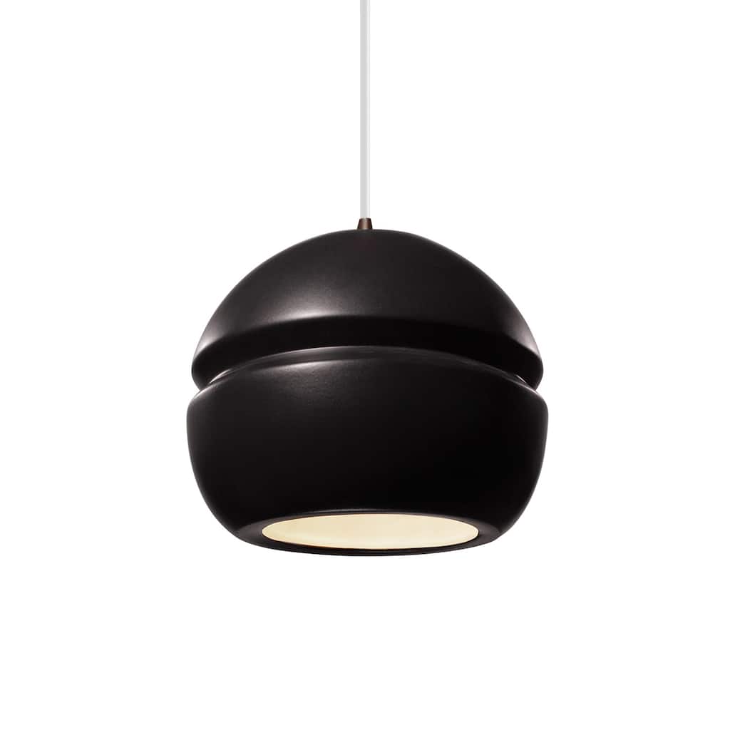 Carson Carrington Sallebacka Dark Bronze Small Pendant - Dark Bronze, Carbon Matte Black, White