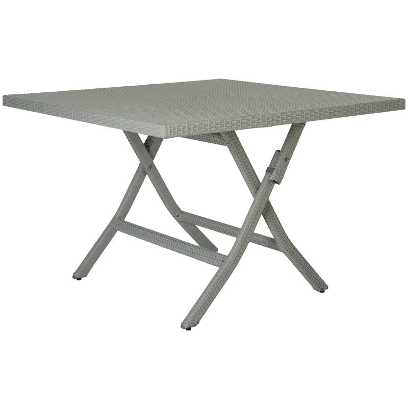 SAFAVIEH Outdoor Estrella Square Folding Table - 42Wx42Dx29H