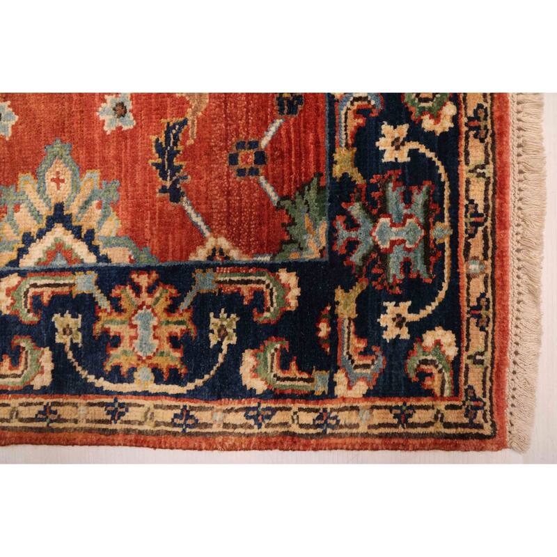 ECARPETGALLERY Hand-knotted Jules Sultane Dark Copper Wool Rug - 4'0 x 6'3