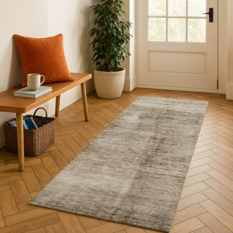Premium Washable Super Soft Solid Ombre Mayfield Rug - Beige - 2'3" x 7'6"