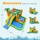 preview thumbnail 3 of 6, 8-in-1 Tropical Inflatable Bounce Castle with 2 Ball Pits Slide and Tunnel - Multicolor