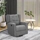 preview thumbnail 10 of 8, Wingback Swivel Recliner Chair Glider Rocking Chair with Button Tufted