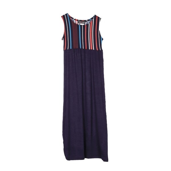 girls navy maxi dress