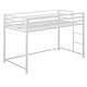 preview thumbnail 1 of 7, Avenue Greene Macie Twin Metal Junior Loft Bed White