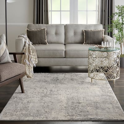 Porch & Den Meadowgrass Distressed Abstract Area Rug