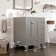 preview thumbnail 38 of 42, Eviva Acclaim 28 in. Bath Vanity with White Carrara Quartz Top
