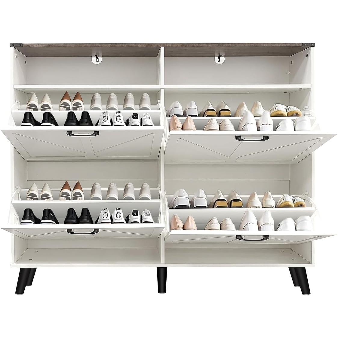 Double Shoe Cabinet Durable Storage Solution for Home Organization Compact and Stylish Design Perfect for Entryway