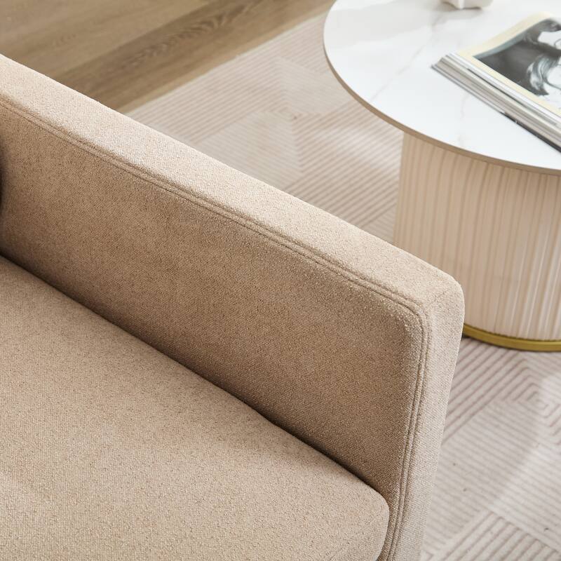 29.92'' Swivel Accent Chair, Upholstered Skirted Swivel Chair with Removable Back Cushion, 360 Degree Comfy Armchair