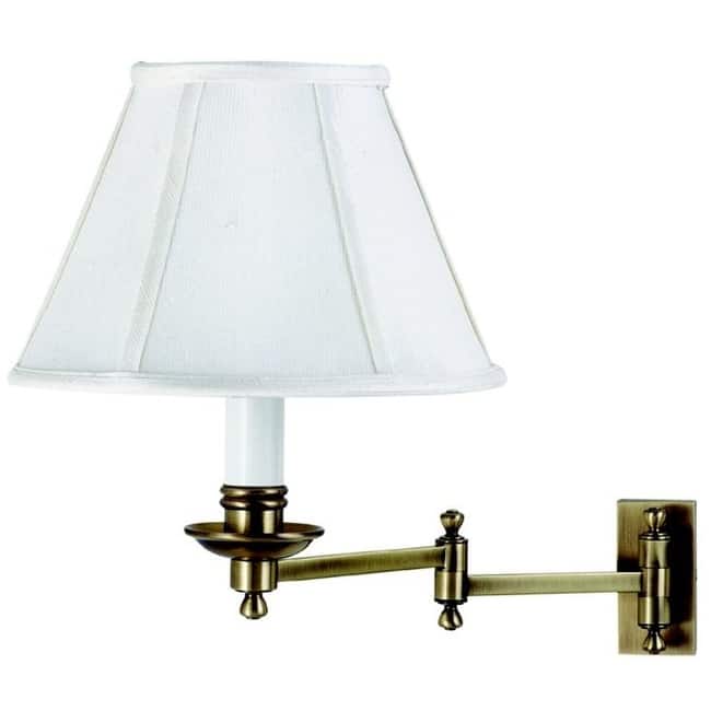 House of Troy Swing Arm Wall Sconce from the Library Lamps Collection