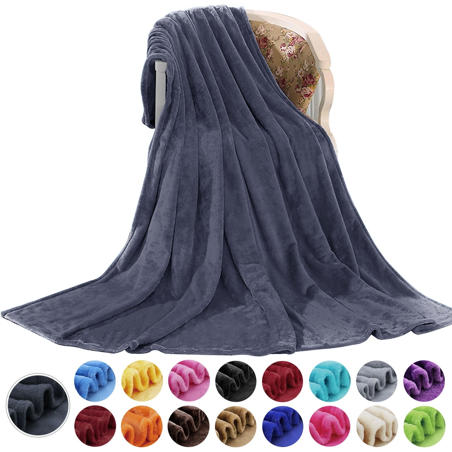 Soft Lightweight Flannel Fleece Blanket - On Sale - Bed Bath & Beyond -  37604283