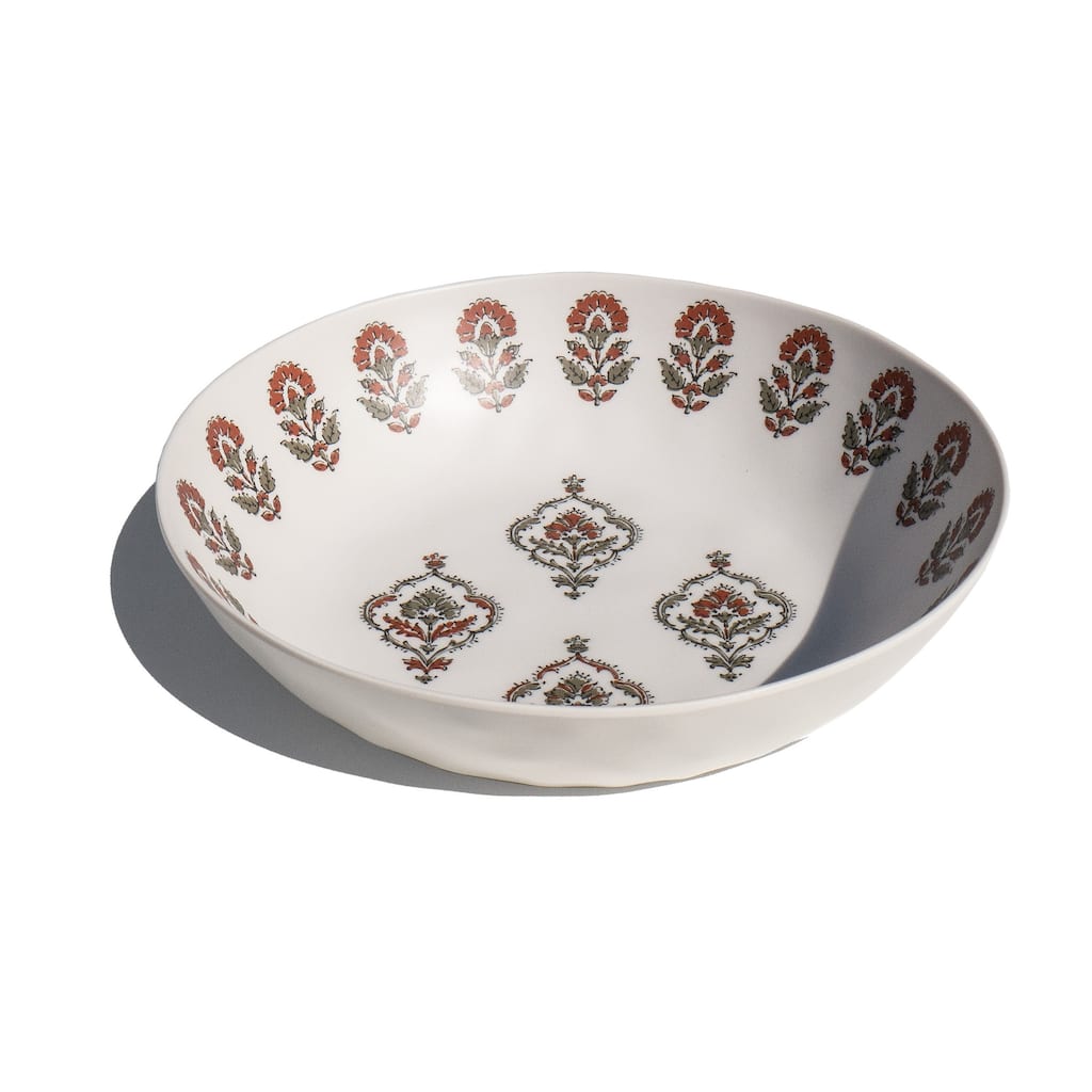 Abode Homewares Kashmir NewWave Melamine Low Bowl - 9.1" - Set of 6