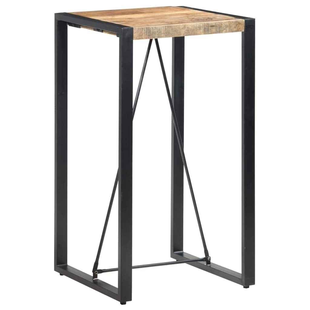 vidaXL Bar Table Kitchen Dining Room Pub Table Bistro Table Solid Wood Mango