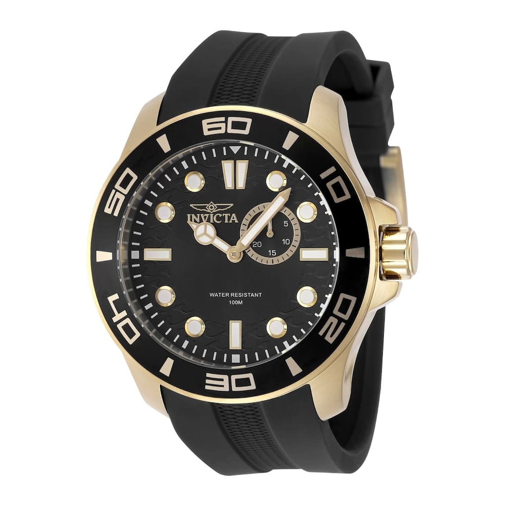 Invicta Men's 49269 Pro Diver Quartz VD72 Black Dial Watch