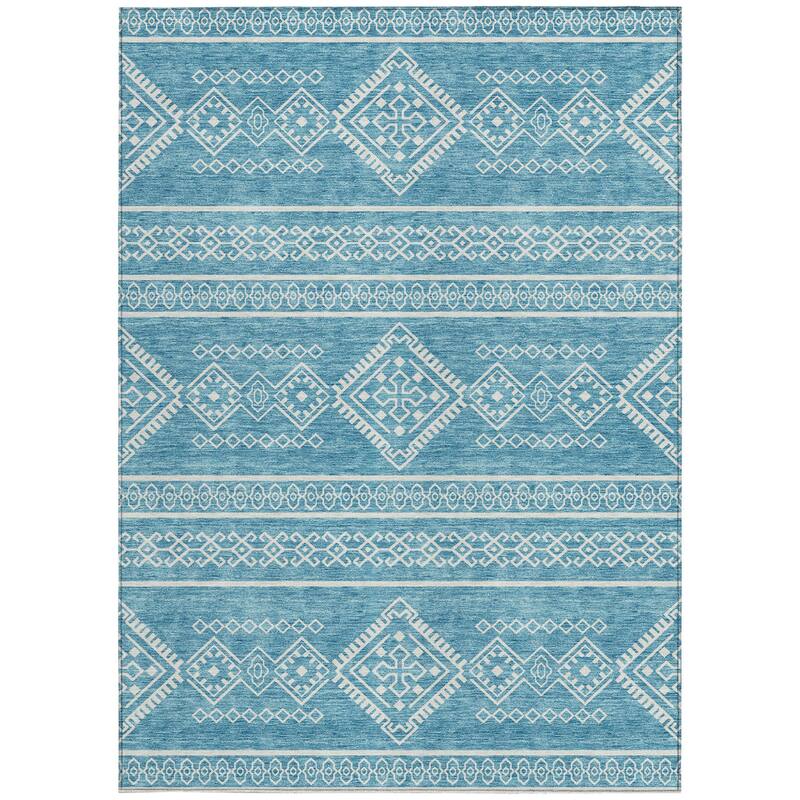 HomeRoots Southwestern Transitional Rectangle Outdoor Rug