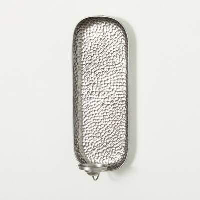 20.25"H Sullivans Embossed Silver Wall Sconce - 7.75"L x 6"W x 20.25"H