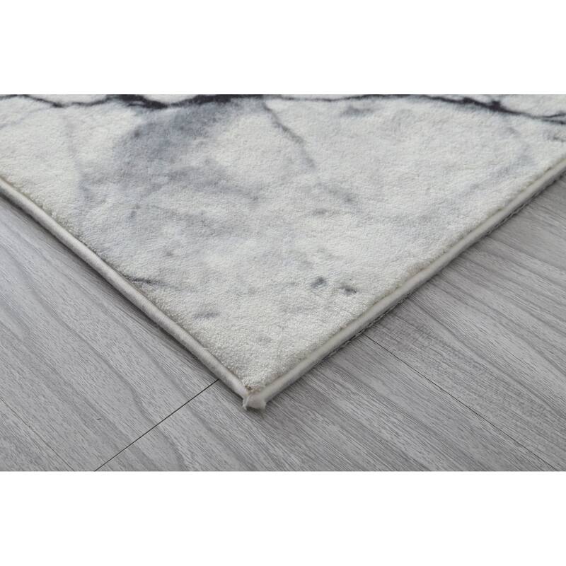 Retro Shag Collection Abstract Area Rug