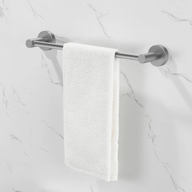 6 Piece Bathroom Hardware Set Wall Mount Adjustable Towel Bar, Hand Towel Ring, Toilet Paper Holder Towel Robe Hook Modern Sets