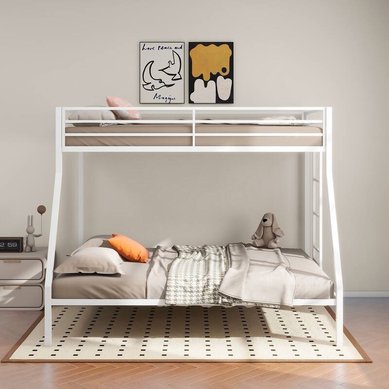 Alevera Metal Bunk Bed with Ladder