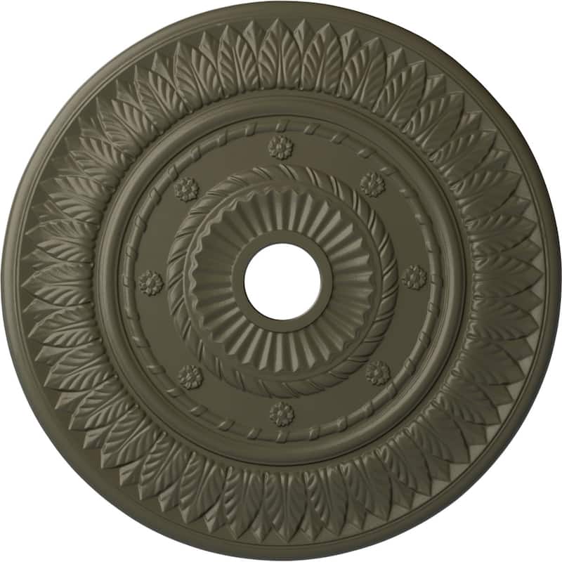 26 3/4"OD x 3 5/8"ID x 1 1/8"P Leaf Ceiling Medallion