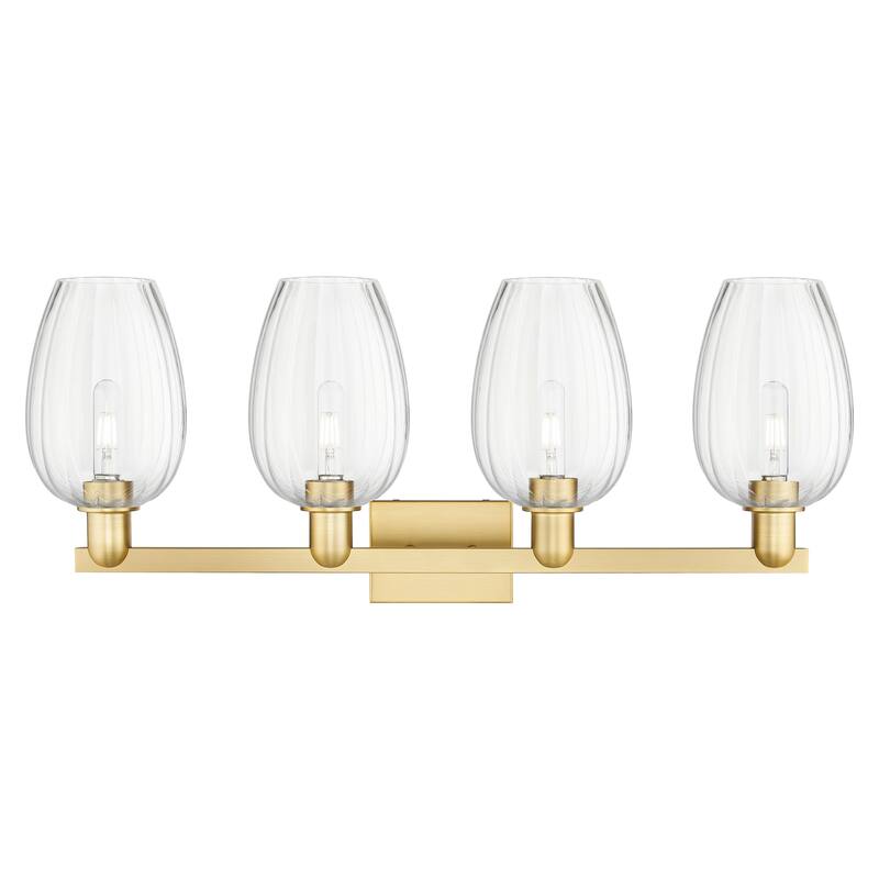 Innovations Lighting Downtown Urban - Preston - 4 Light 36" Flute Shade Bath Vanity Light