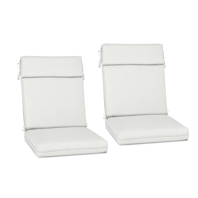 Aoodor Outdoor High Back Dining Chair Cushion Set, 44"x21"x3.2", Set of 2 - 44"x21"x3.2"