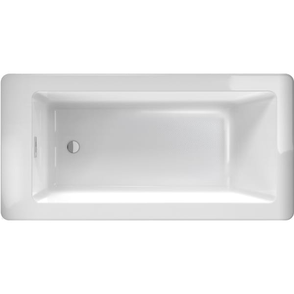 Jacuzzi Linea 60 Three Wall Alcove With Right Drain Soaking Bathtub Lns6030brxxxxw White Supply Com
