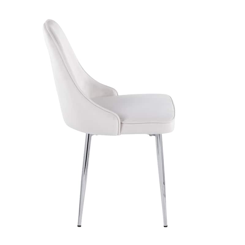 Silver Orchid Naldi Contemporary-Glam Velvet Dining Chair (Set of 2)