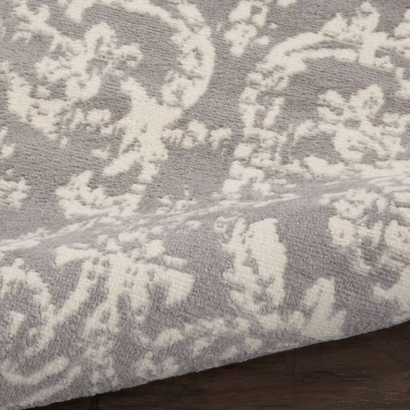 Nourison Jubilant Vintage Farmhouse Damask Area Rug