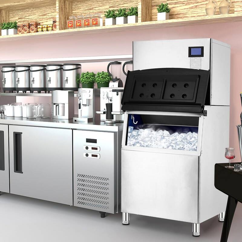 Commercial Ice Maker Machine - Silver
