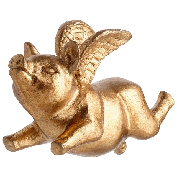Cyan Design 0958A Porco Volante 3-1/4" x 6-1/2" Animals Iron Wall Decor