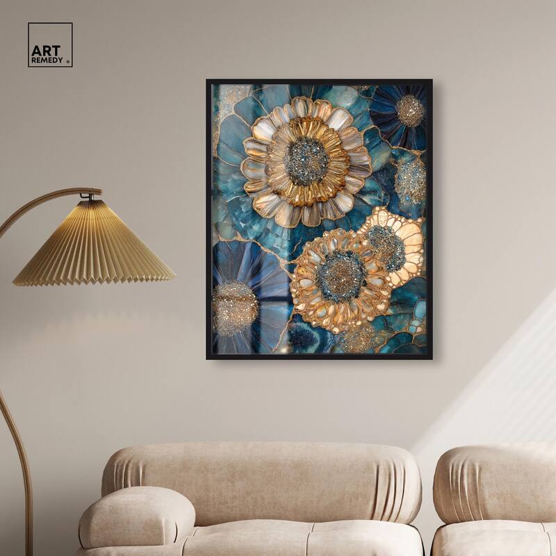 Opulent Geode I Shadowbox by Art Remedy