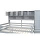 preview thumbnail 13 of 27, Full Size Wooden Loft Bed Kids Bed Storage with Desk, Drawers,Shelves