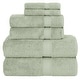 preview thumbnail 15 of 35, Authentic Hotel and Spa Turkish Cotton 6-piece Towel Set Green