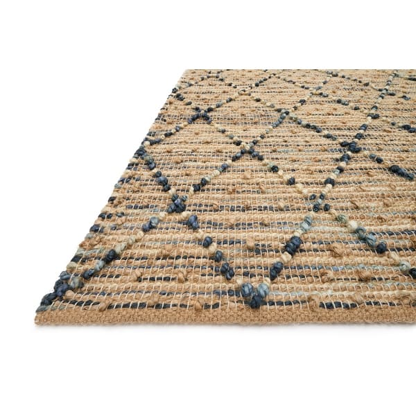 Alexander Home Ember Farmhouse Diamond HandWoven Jute Rug Bed Bath
