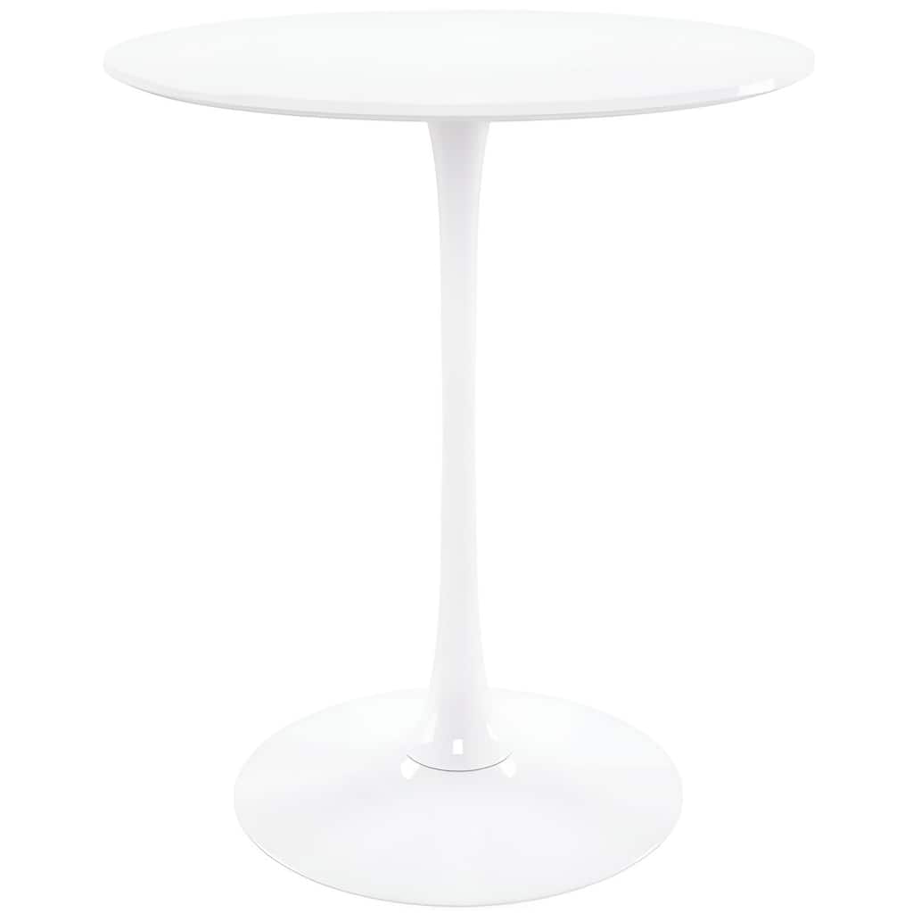 Tulip Modern Bar table white GLOSS Table (40" H x 28"D)