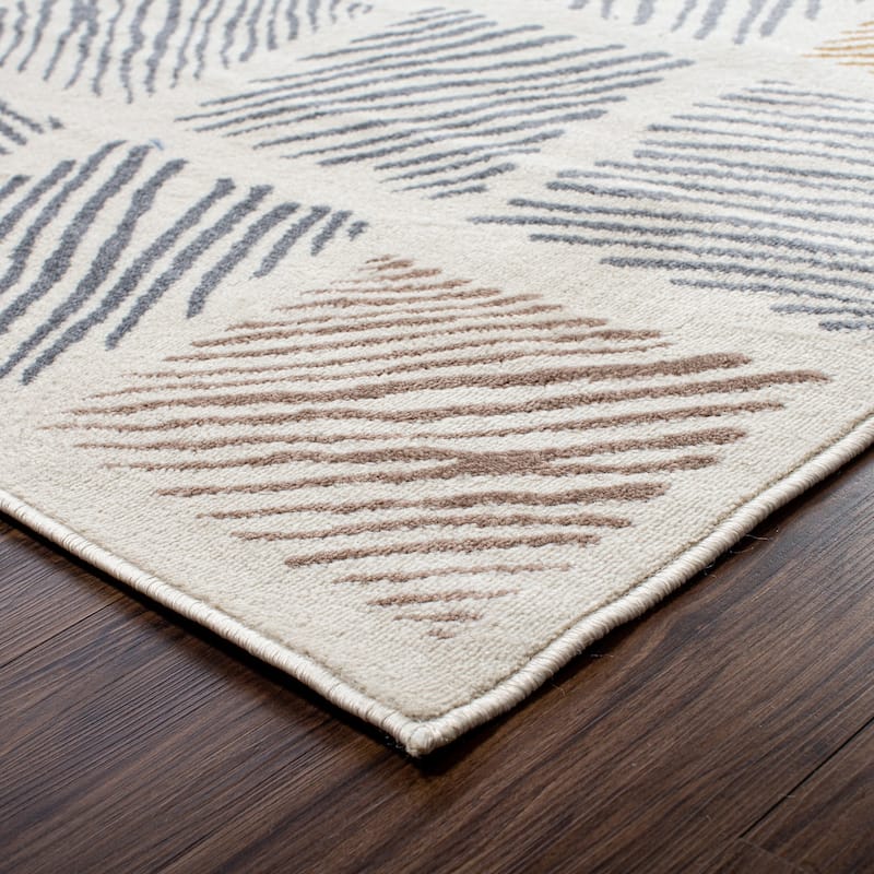 Superior Modern Geometric Indoor Area Rug