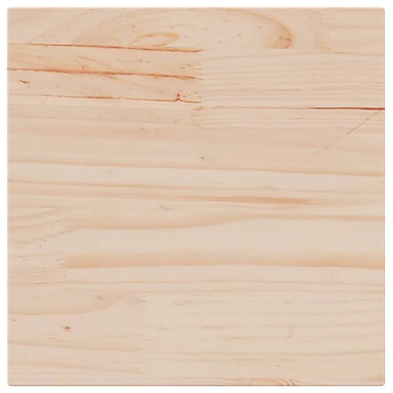 vidaXL Table Top Natural wood color Solid pine wood 15.7x15.7 in - 15.7 x 15.7 x 0.7 in
