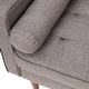 preview thumbnail 7 of 9, Compact Upholstered Tufted Sofa with Wooden Legs