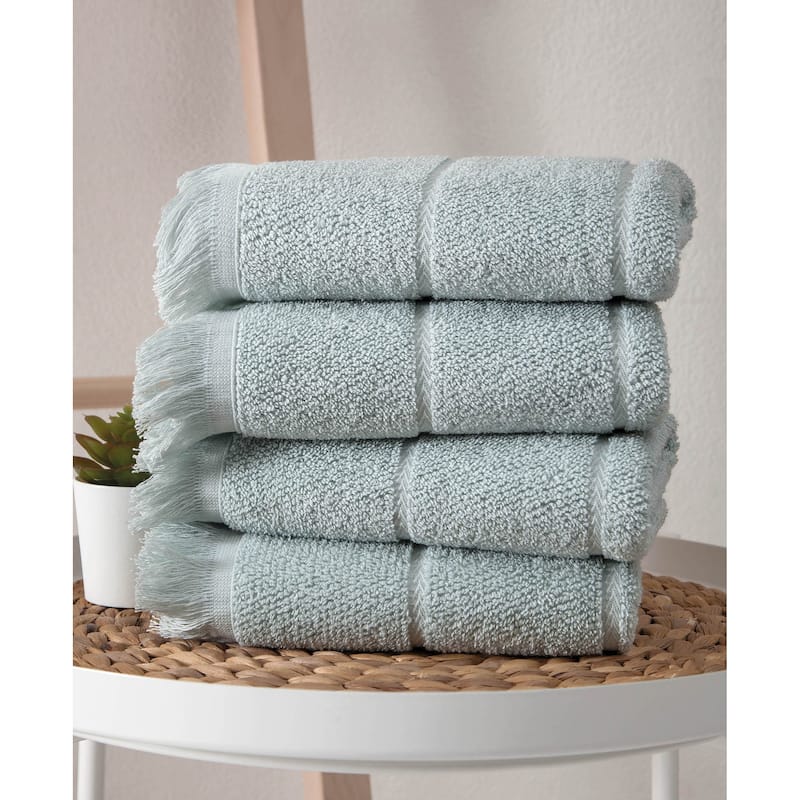 Ozan Premium Home Mirage Collection 100% Turkish Cotton 4-Pc. Hand Towels - Green