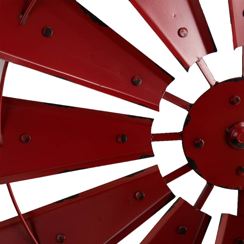 Glitzhome Farmhouse Rustic Wind Spinner Wall Decor